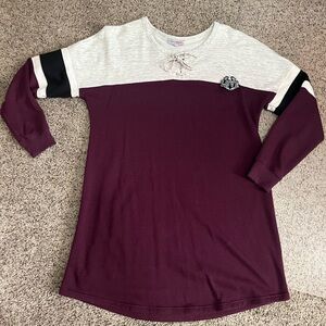 Women’s Two-Tone Long Sleeve sweatshirt dress